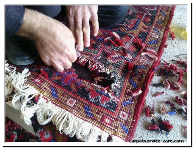 اصلاح چله فرش